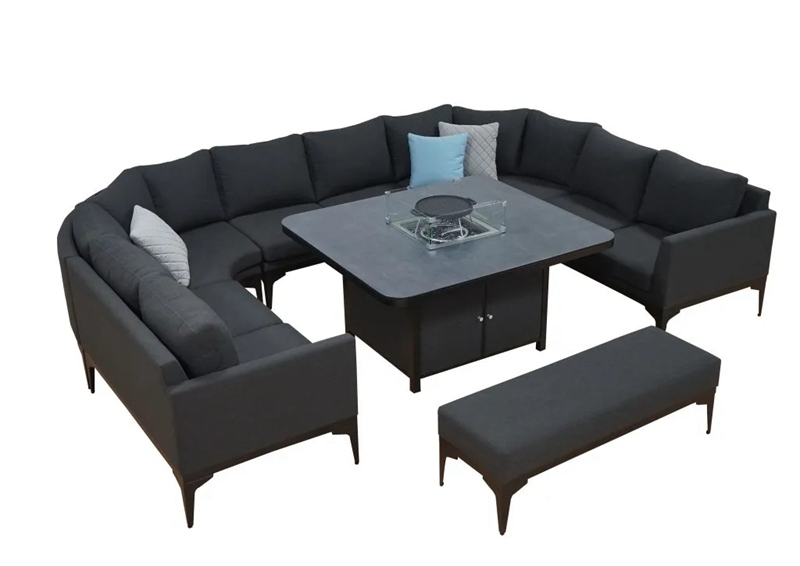 Outdoor U Shape Corner Dining Sofa Set